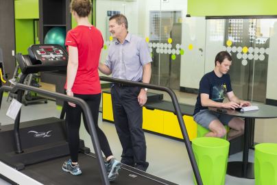 Exercise and sport science students using the High Performance Centre